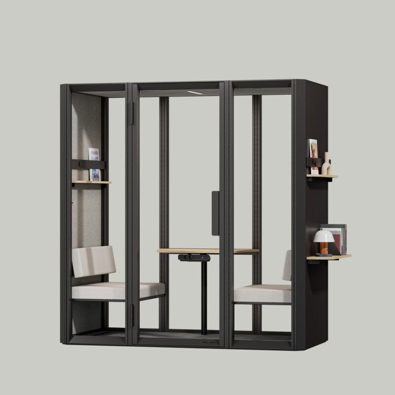 Caja de reuniones de 2 plazas Jetson L2, negra | MUTE