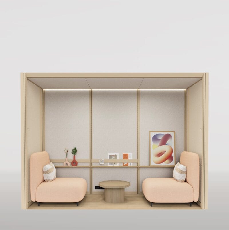 MUTE Modular | Lounge 3x1 | Open | 2 personen