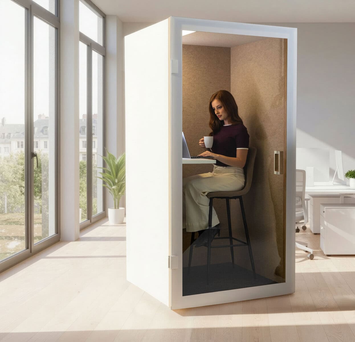 Telefonbox "Cube One" - weiß