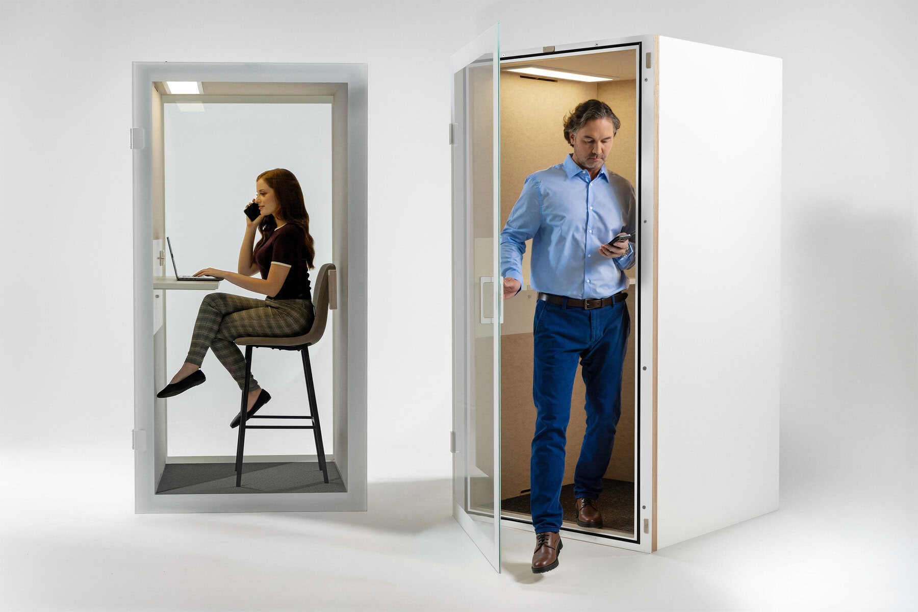 Telefonbox "Cube One" - weiß – Bild 4