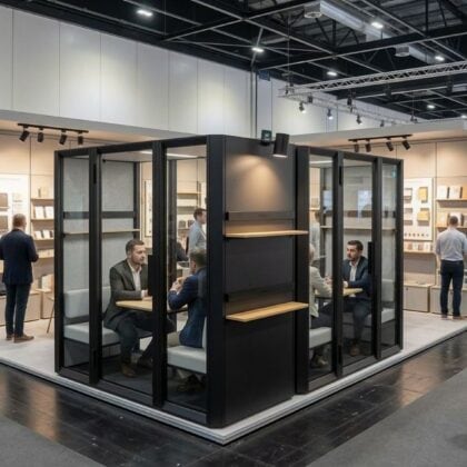 Einsatz im Messebau Meetingbox im Messebau (1)