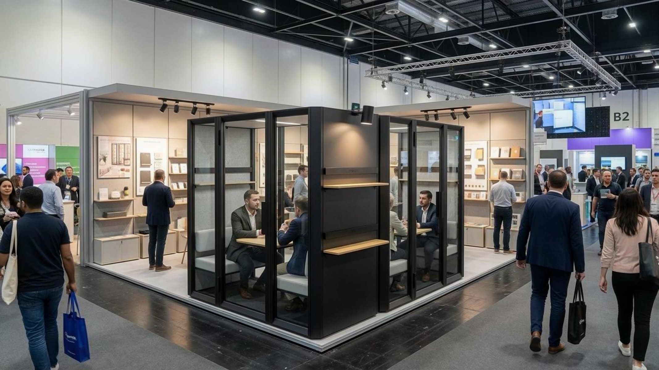 Use in exhibition stand construction