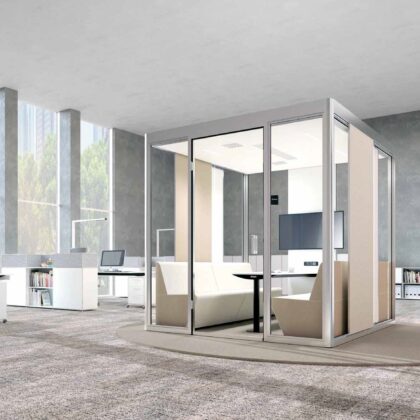Meetingraum "Cube 4.0 Collaboration" | Bosse 99cubes - Bosse Human Space Collaboration Cube 4.0 quad